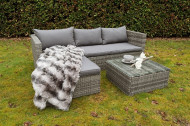 Tuin lounge hoekbank set, 2-delig