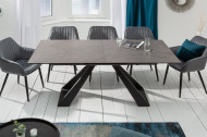 Uitschuifbare eettafel CONCORD 180-230 cm antraciet gemaakt van keramiek