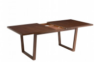 Uitschuifbare Eettafel Rubberhout Bruin 180cm uitschuifbaar 225 cm