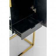 Barkast Queen met spiegelend glas, 147cm