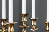 Barok kandelaar 40 cm goud 5-armige gepolijst aluminium kandelaar