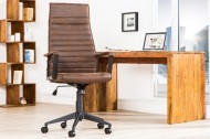 Bureaustoel Latin Hoge bruine vintage