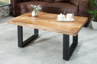 Design salontafel IRON 100cm mangohout ijzer industrieel design