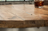 Design salontafel met opbergruimte DRUMP STORAGE 68 cm naturel mangohout Industrial