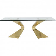 Eettafel Gloria Goud 200x100cm