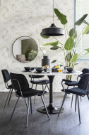 Eettafel marmer rond wit - 120cm