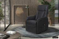 ELECTRISCHE RELAX Stoel PU ZWART