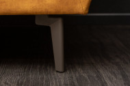 Elegante 3-zits bank MARVELOUS 220 cm antiek roestbruin fluweel 3-zits bank inclusief kussens