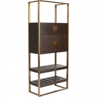Exclusieve Barkast Osaka 192cm hoog met messing goud