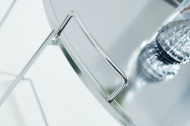 Filigraan salontafel MARRAKESCH 56 cm zilveren dienbladtafel Afneembaar tafelblad