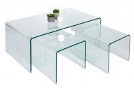 Glazen Salontafel model trio 90cm