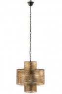 Hanglamp Breed Antiek Zink Goud 147cm