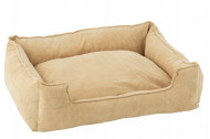 Hondenmand stof ribfluweel beige met ritssluiting Extra Large