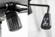 In hoogte verstelbare bureaustoel grijs fluweel met doorgestikte stiksels
