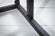 Industriële bijzettafel SCANDINAVIA 43cm acaciahout met tablethouder