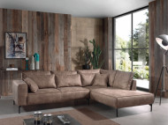 Lounge Hoekbank 272 cm kleur taupe bruin