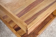 Massieve salontafel bijzettafel GIANT XL Sheesham 80x80cm