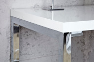 Modern bureau Hoogglans WIT 120 cm