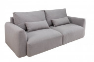 Moderne 3-zits bank HAMPTONS 240cm lichtgrijs 3-zits bank inclusief kussens