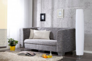 Moderne design vloerlamp PARIS 120cm witte vloerlamp met plissé kap