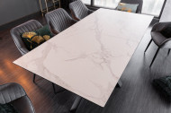 Moderne keramische eettafel Bella 180-225 cm uitschuifbaar in marmerlook