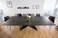 Moderne keramische eettafel PROMETHEUS 180-220-260cm lava uitschuifbaar