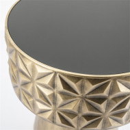 salontafel rond goud metaal