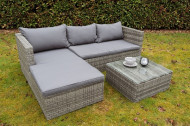 Tuin lounge hoekbank set, 2-delig