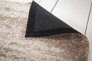 Vintage katoenen vloerkleed 350x240cm beige-grijs verwassen gebruikte look