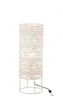 Vloerlamp Rond Metaal Wit 70cm