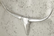 Wandgewei Model: Bull - Zilver - 75cm