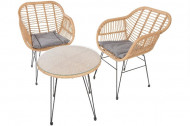 Balkon en Terras Meubelen set van 3 incl zitkussens