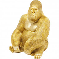Decoratie figuur Monkey Gorilla Side XL Goud