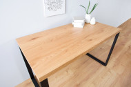 Design bureau OAK DESK 120cm eiken vintage metalen frame zwart