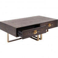 Design salontafel messinglook 135cm
