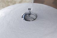 Elegante design hanglamp 50cm wit zilver hanglamp