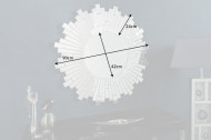 Elegante design wandspiegel MOSAIK 90 cm rond in mozaïekstijl