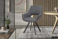 Elegante Eetkamer Stoel STOF GRIJS