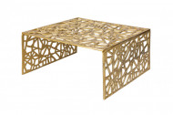 Handgemaakte salontafel Gold 60cm aluminium goud in gap design
