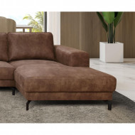 Hoekbank Bruin,U Bank, Loungebank,Panoramische Salon 350 cm