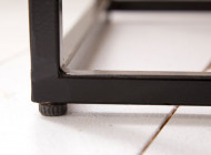 Industriële mangohout salontafel zoals bijzettafel met Lade 45 cm
