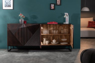 Massief dressoir CREATIVO 177 cm mangohout complex front in retro-design