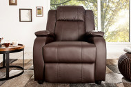 Moderne relax fauteuil Bruin fauteuil met ligfunctie