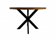 Ronde eettafel ø100 cm - mangohout/ijzer