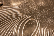 Salontafel Goud in een filigraan Bladmotief Leaf 57 cm