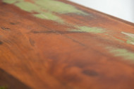 Stevige bijzettafel 45 cm gekleurde kubus gemaakt van gerecycled houten plank