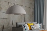 Stijlvol hanglamp GLOW 50cm beton zilver
