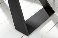 Uitschuifbare eettafel CONCORD 180-230 cm antraciet gemaakt van keramiek
