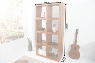 Wandkast Model: MAKASSAR 180cm Sheesham 8 vakken