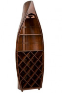 Barkast in uitvoering Boot Hout Bruin met hoogte van 140cm